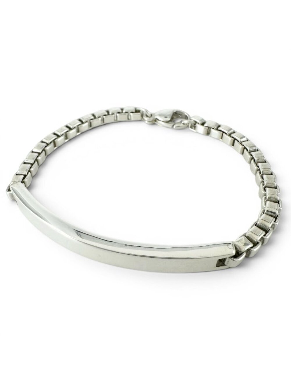 Tiffany & Co Venetian Link ID Bracelet Silver